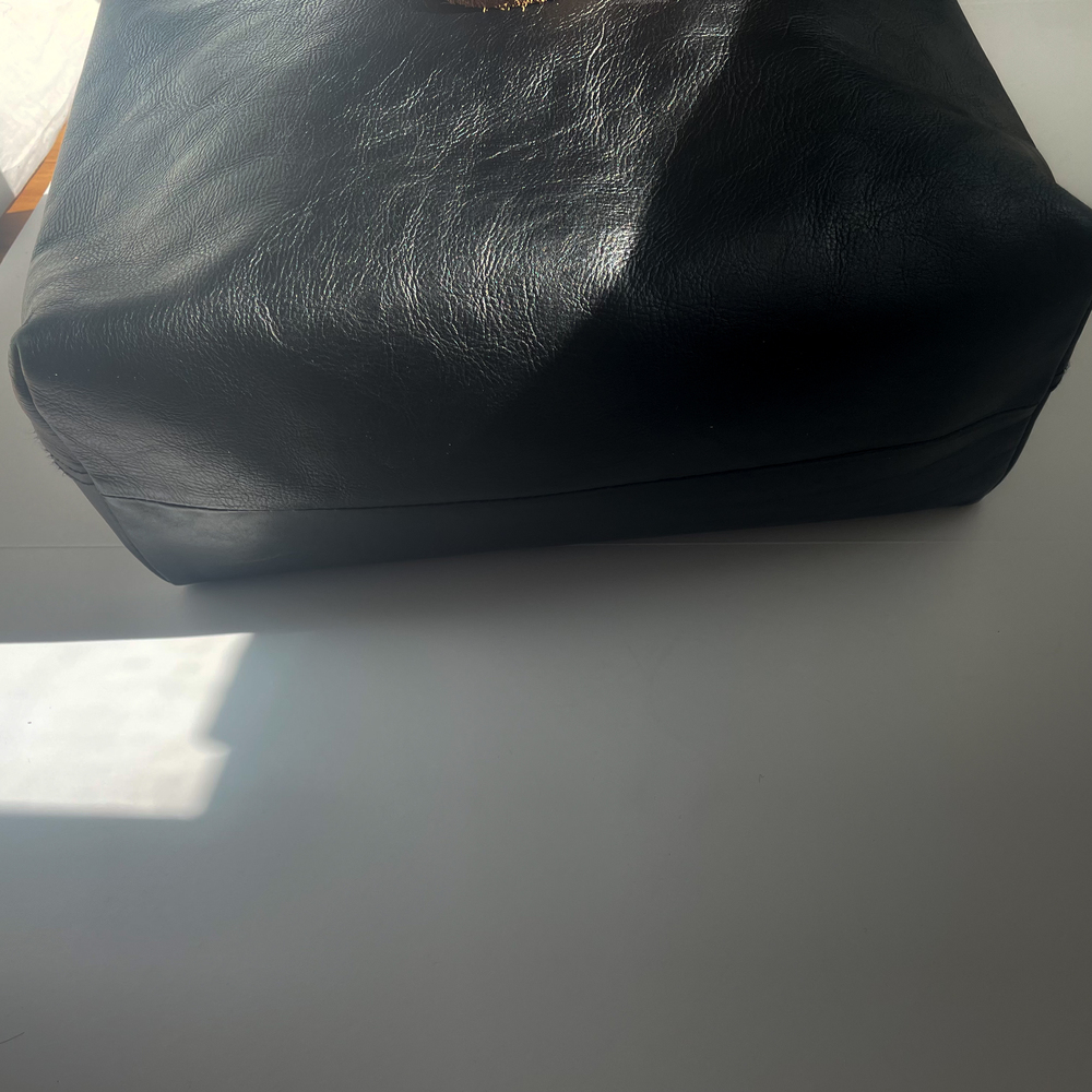 MADEWELL Large Black Transport Tote with Tan Handles - Picture 8 of 11